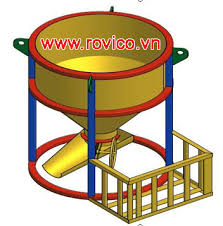 Rồng Việt sản xuất phễu đổ bê tông